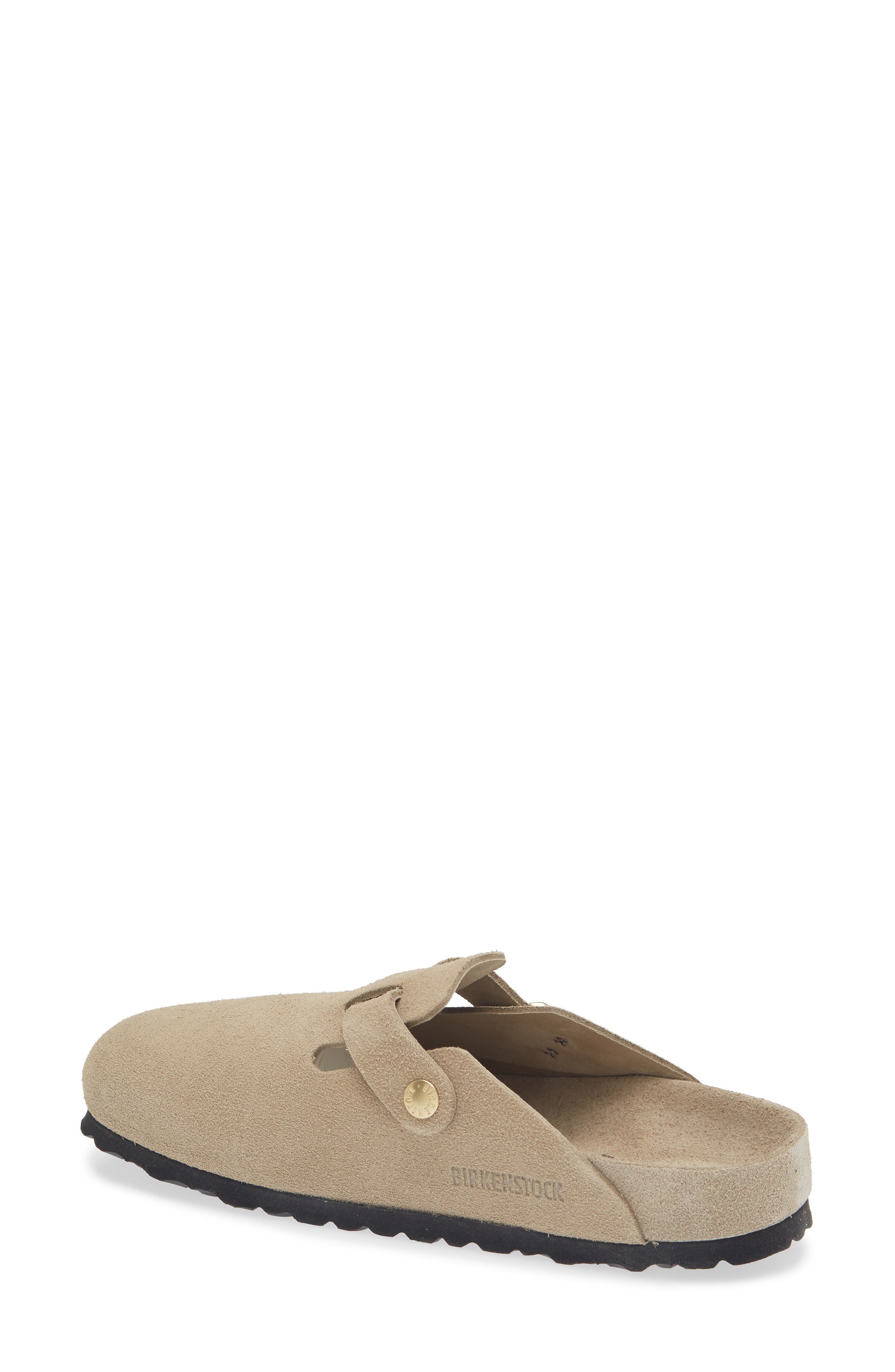 Birkenstock Boston Exquisite Clog, Alternate, color, Taupe Suede