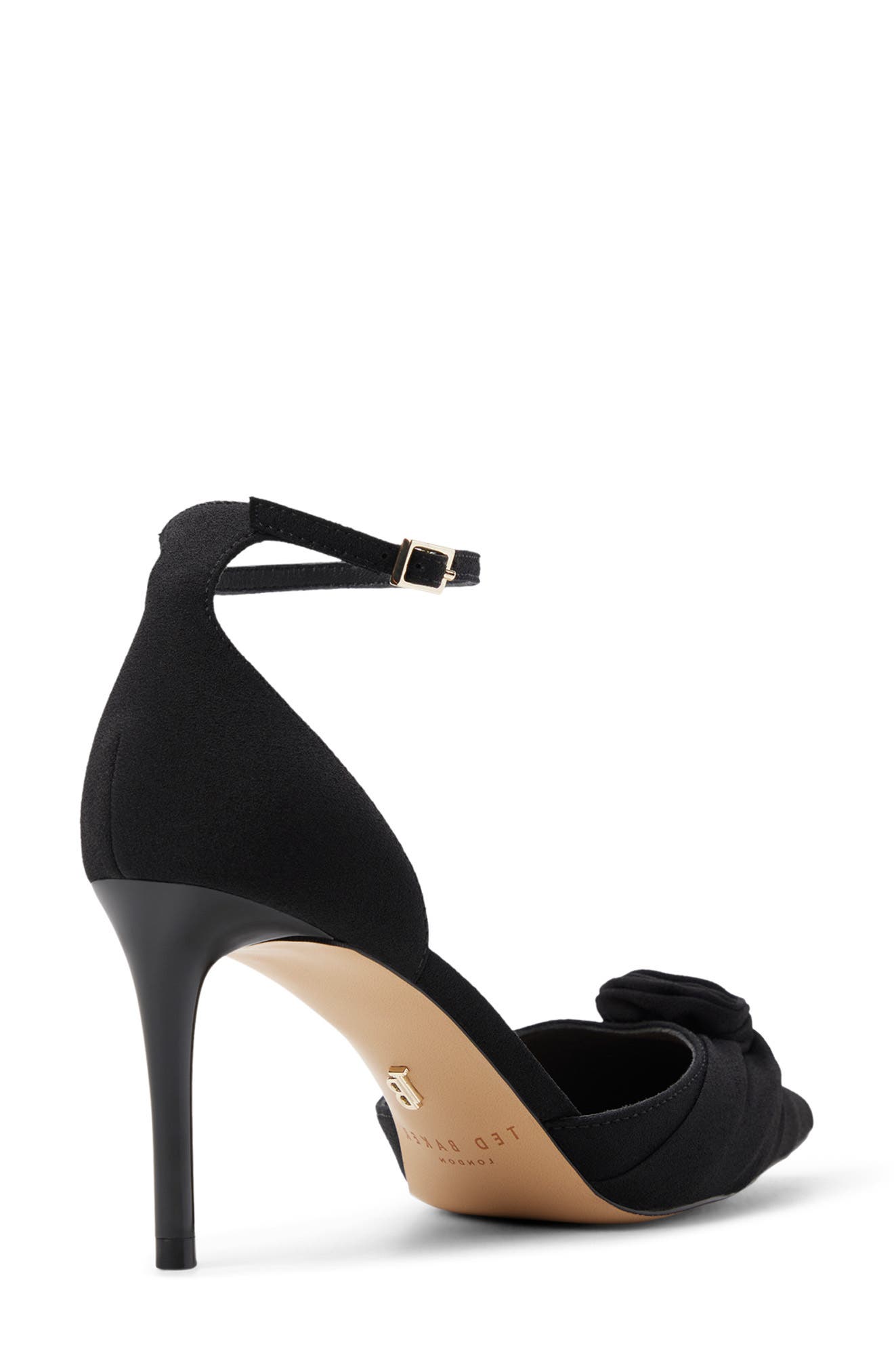 Grace Ankle Strap Pump, Alternate, color, BLACK