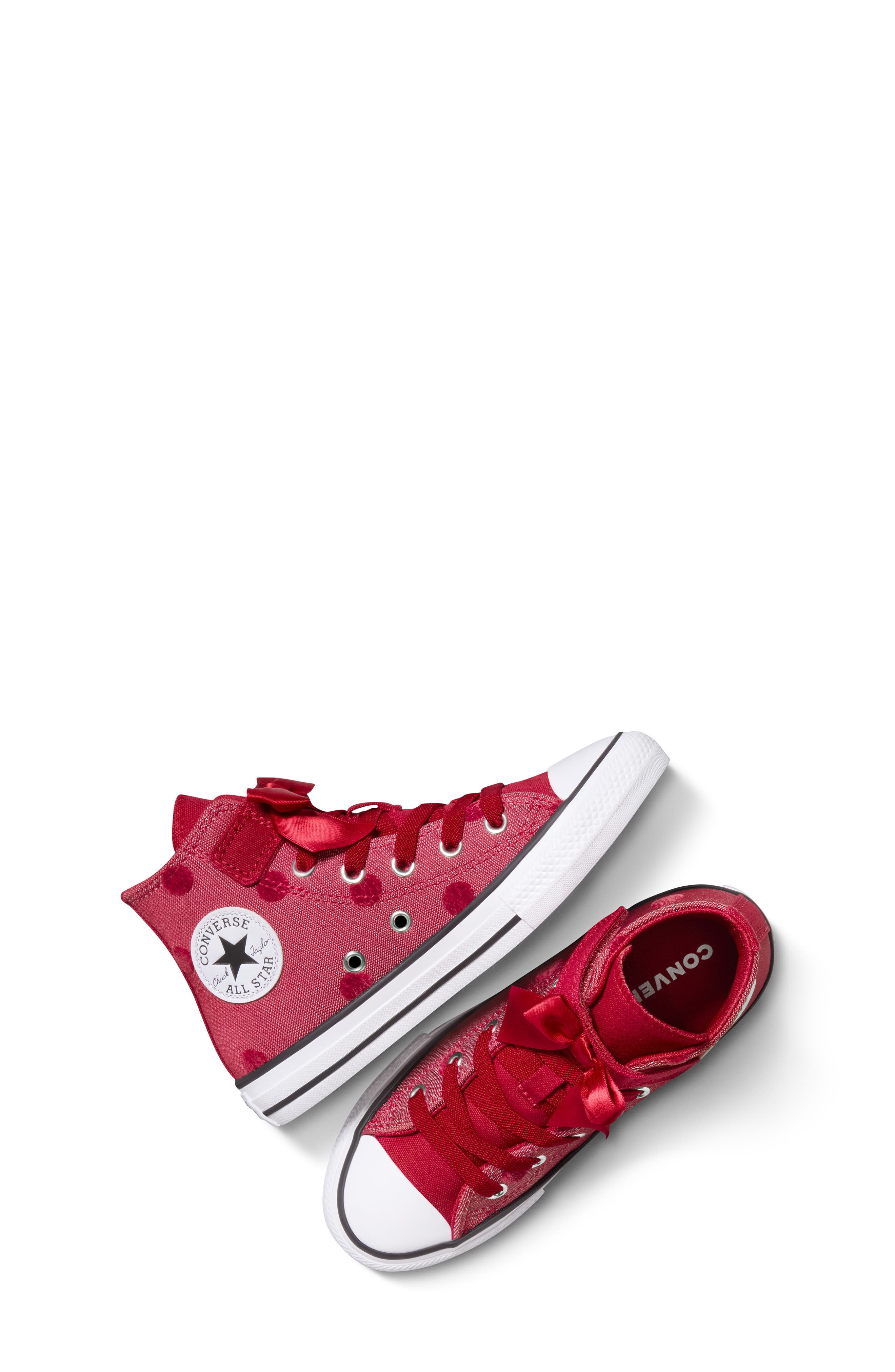 Converse Kids' Chuck Taylor All Star Bow Easy On Canvas High Top Sneaker, Alternate, color, Days Ahead/ White/ Days Ahead