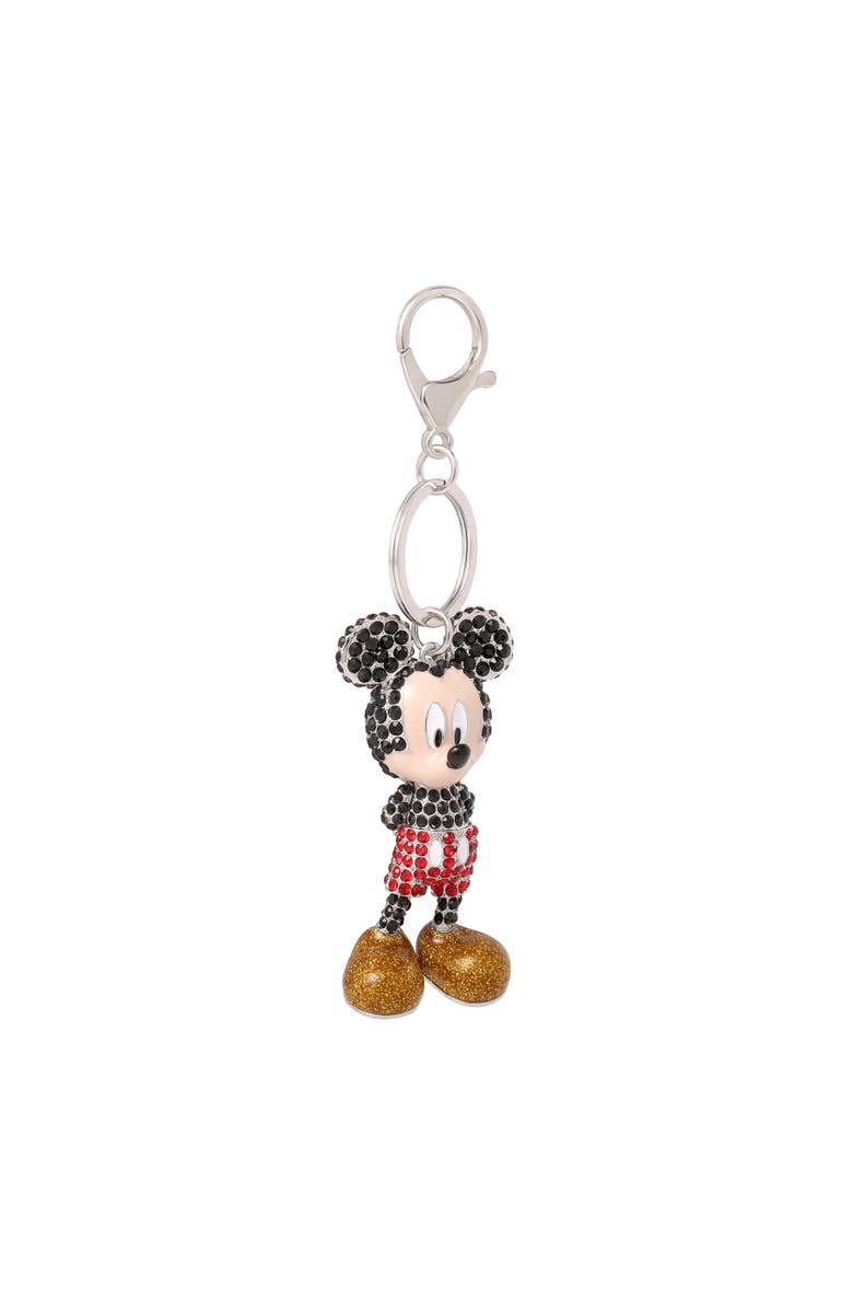 Disney Mickey Mouse Pavé Crystal Bag Charm Keychain, Officially Licensed, Alternate, color, Multi