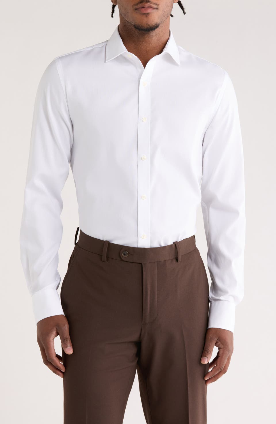 Tommy Hilfiger Slim Fit Non-Iron Cotton Dress Shirt
