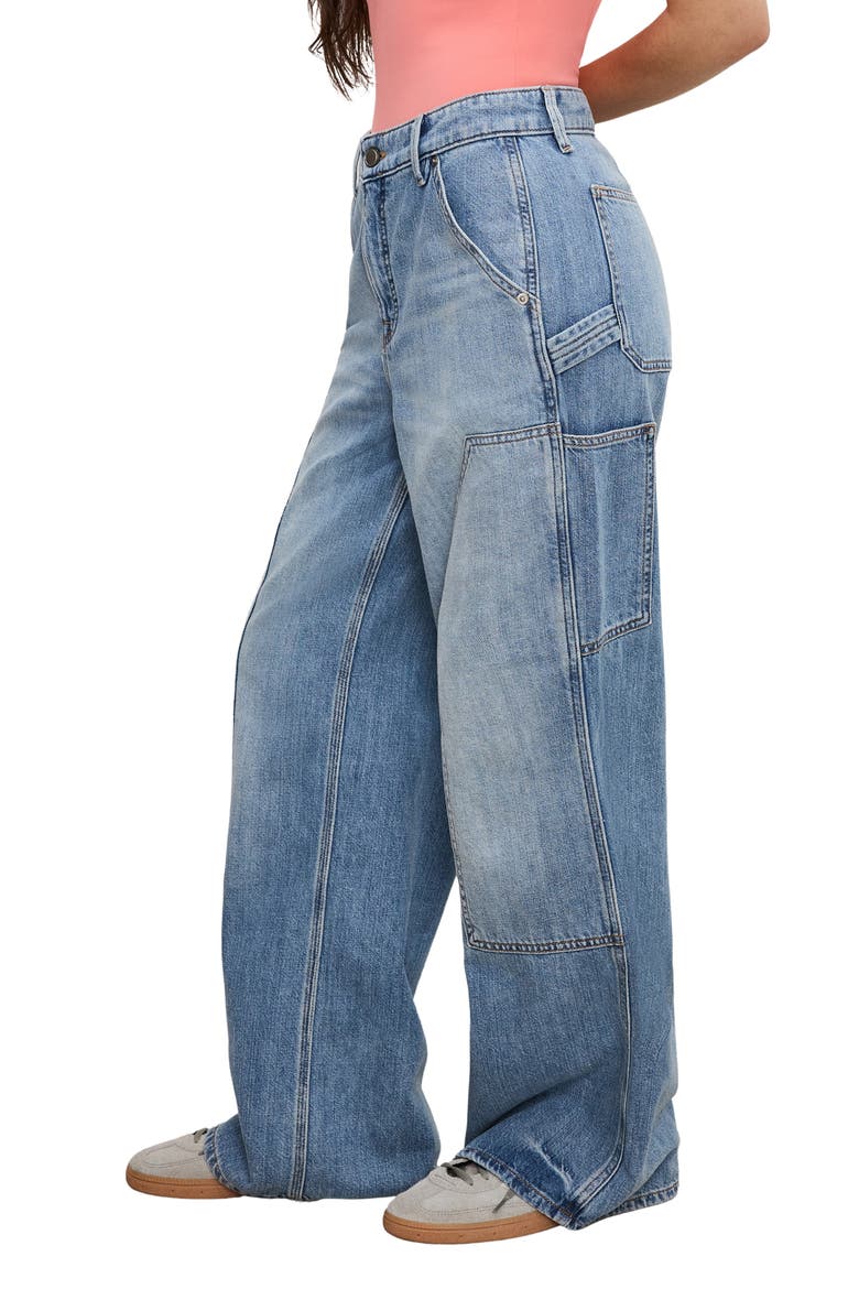 Good Standard Ease Petite Carpenter Jeans, Alternate, color, INDIGO879
