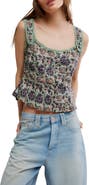 Free People Bridgette Corset Peplum Top