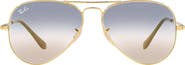 Ray-Ban Aviator Metal II 62mm Gradient Oversize Pilot Sunglasses