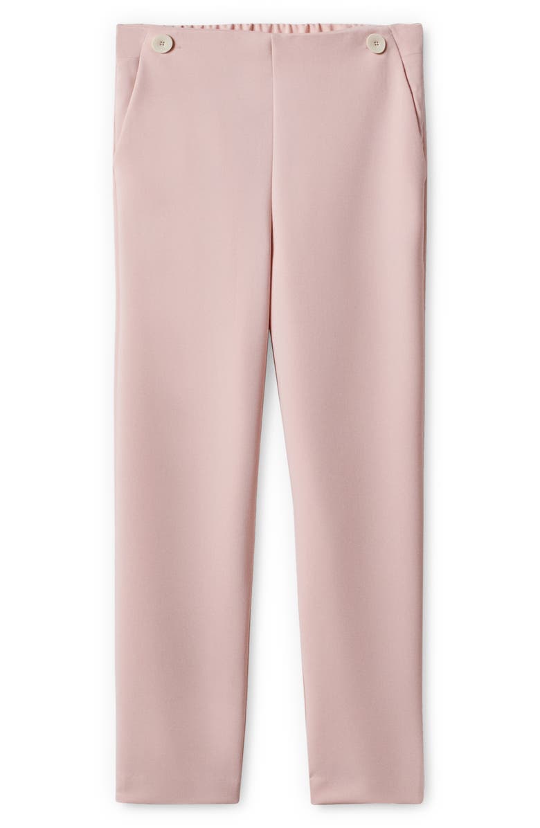 MANGO Button Detail Crop Pants, Alternate, color, 