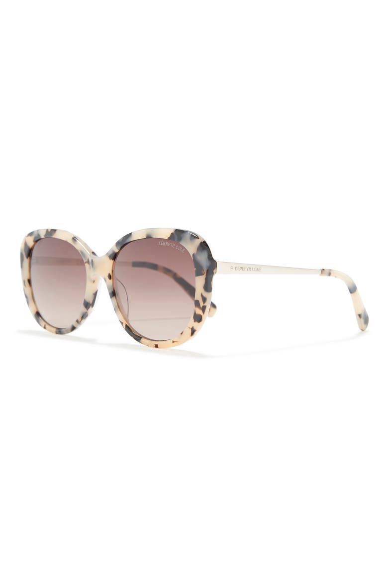 56mm Cat Eye Sunglasses, Alternate, color, BLONDE HAVANA / GRADIENT BROWN