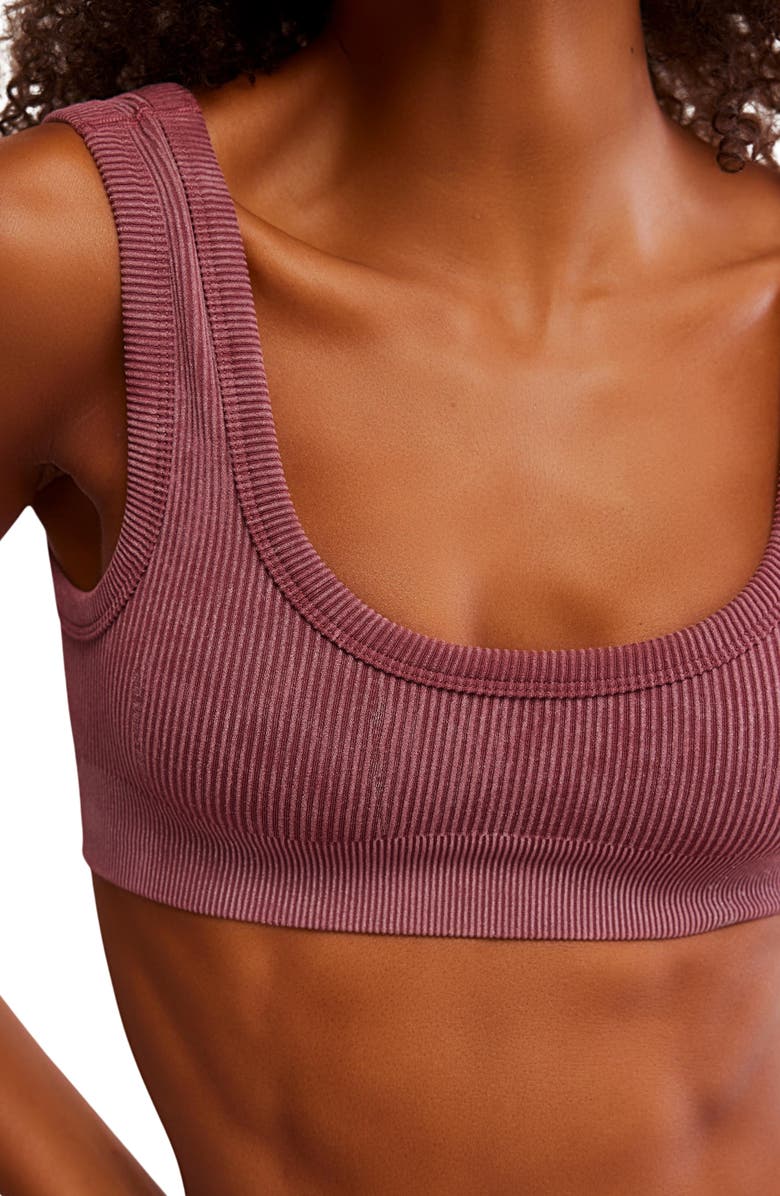 Free People Intimately FP Rib Bralette, Alternate, color, Renaissance Rose