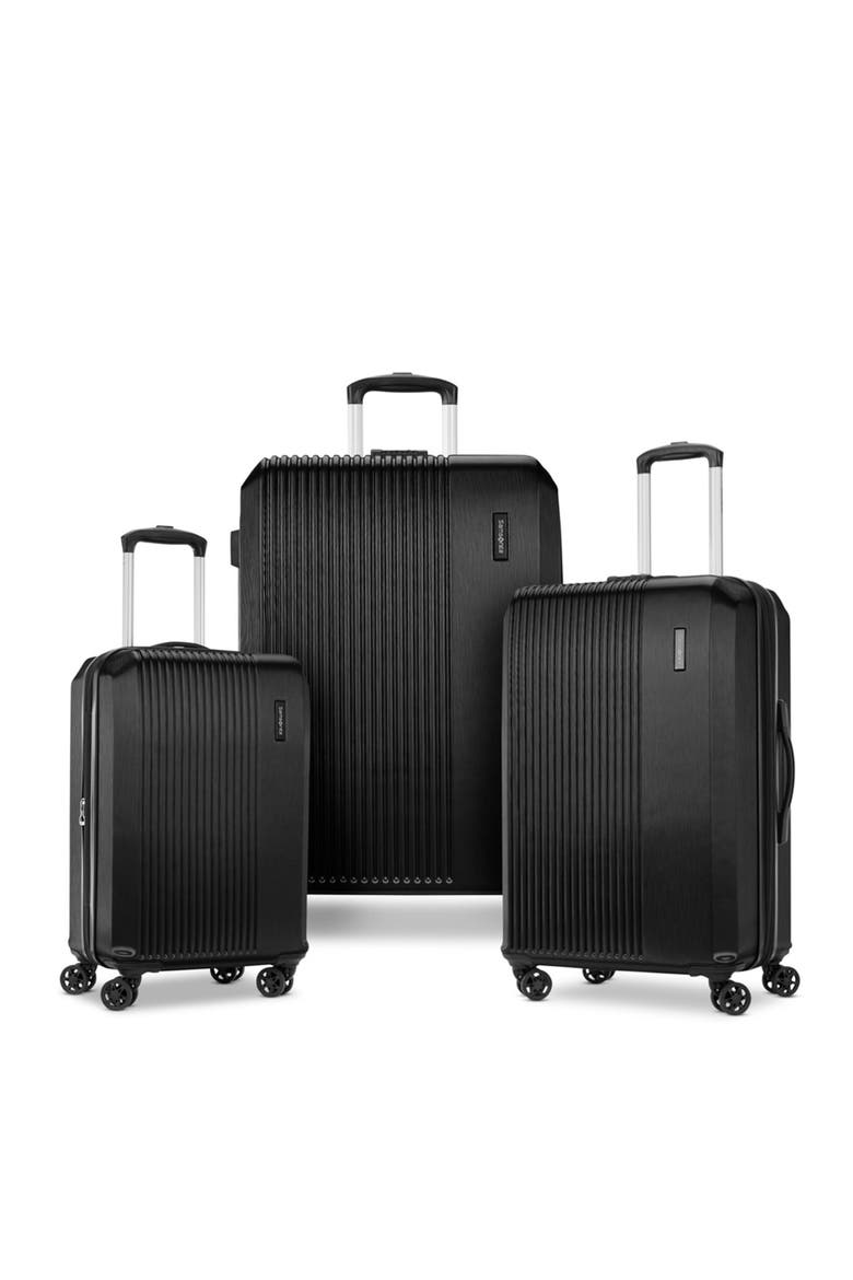 Alliance SE Hardside (20"/24"/28") 3 Piece Spinner Luggage Set, Main, color, Bass Black