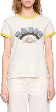 Zadig & Voltaire Logo Graphic Ringer Tee