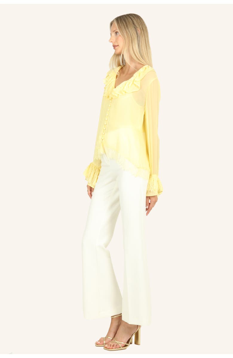 SECRET MISSION Davina Blouse, Alternate, color, Lemon Sorbet