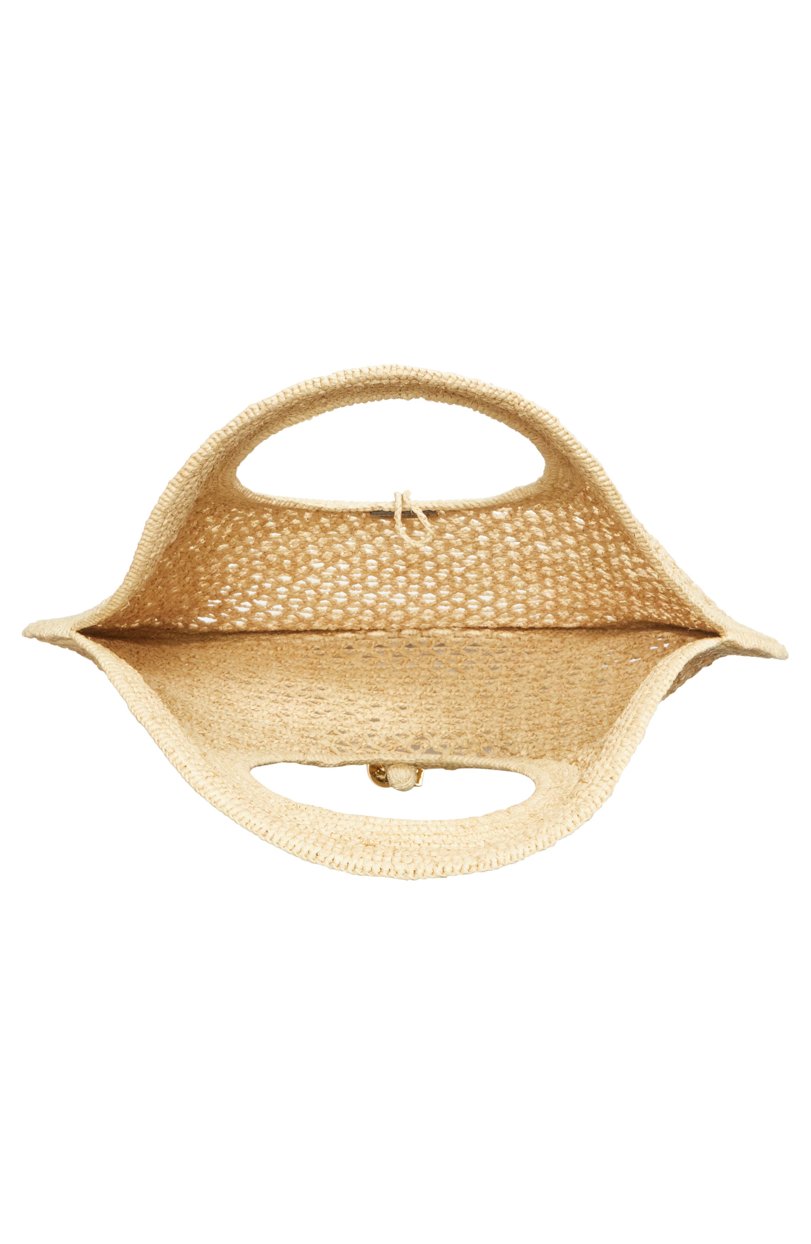 Jacquemus Le Spiaggia Round Bag, Alternate, color, Natural 142