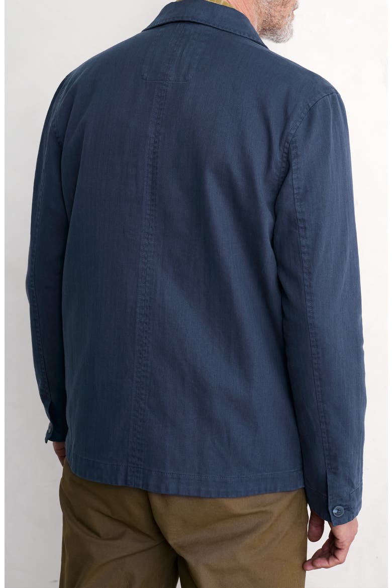 Tollgate Linen & Organic Cotton Blazer, Alternate, color, SEA CAVE
