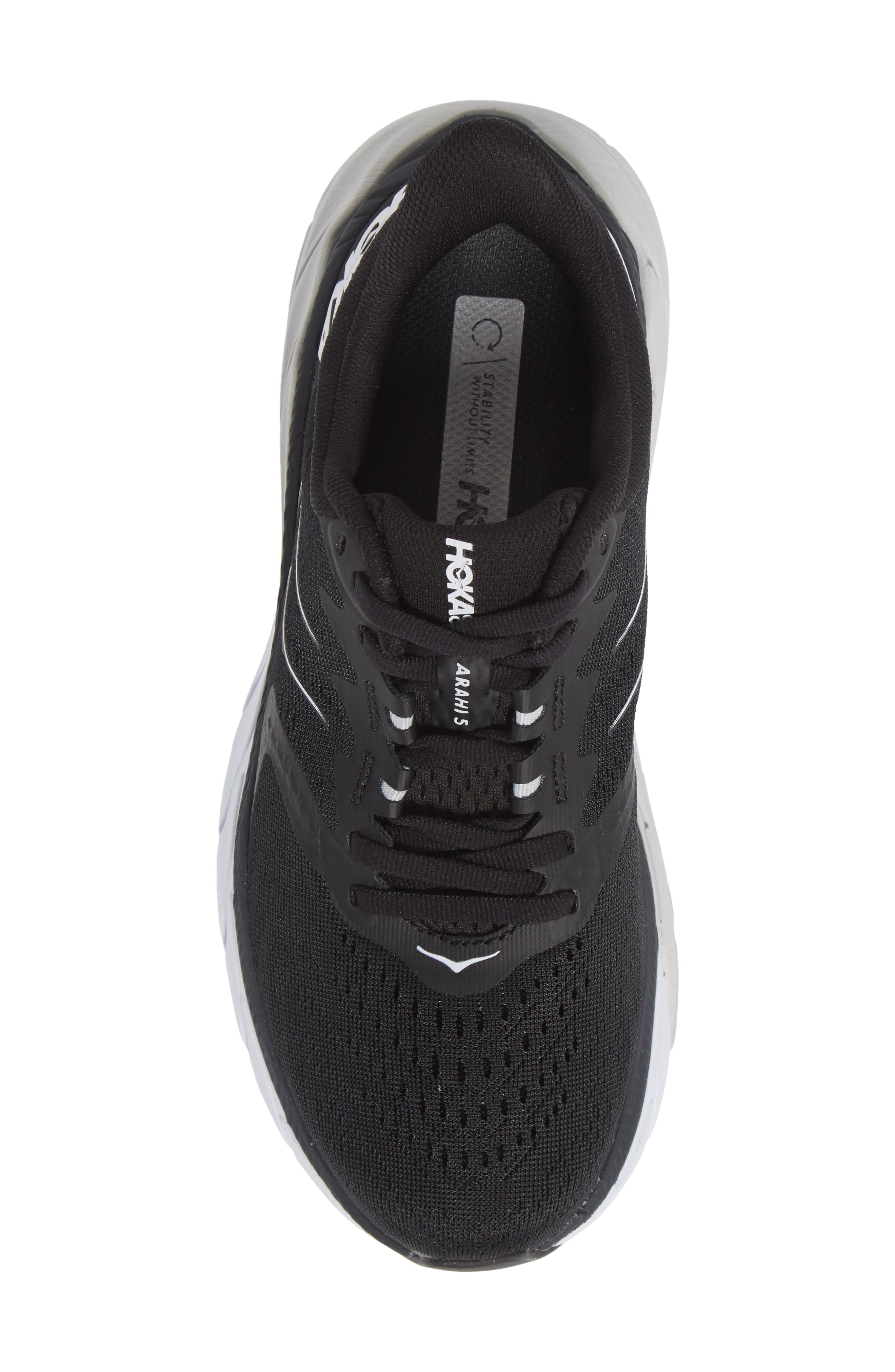 Arahi 5 Running Shoe, Alternate, color, BLACK / WHITE