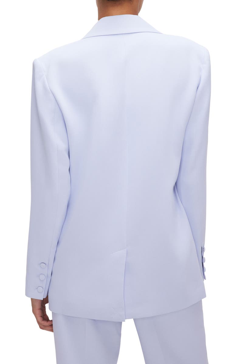Good American Luxe Suiting Boyfriend Blazer, Alternate, color, Glass001