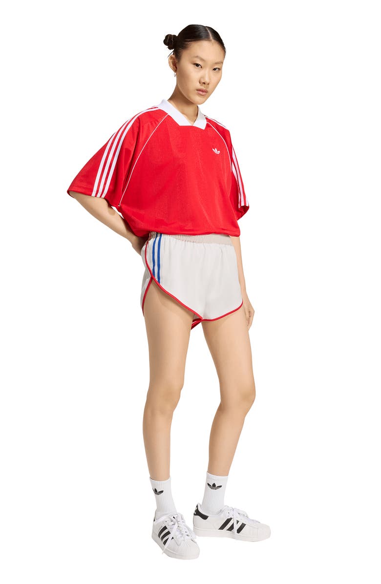 adidas Originals Side Stripe Satin Shorts, Alternate, color,