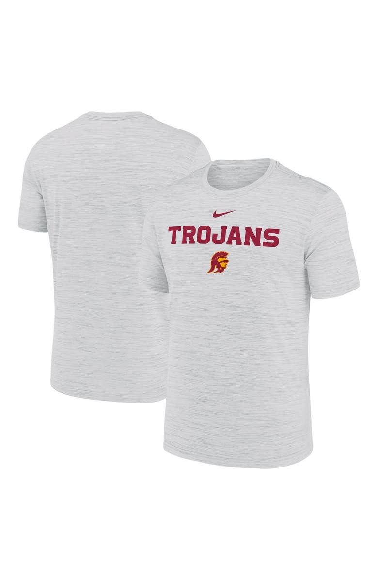 Nike Men's Nike Ash USC Trojans 2025 Sideline Velocity Performance T-Shirt, Main, color, Ash