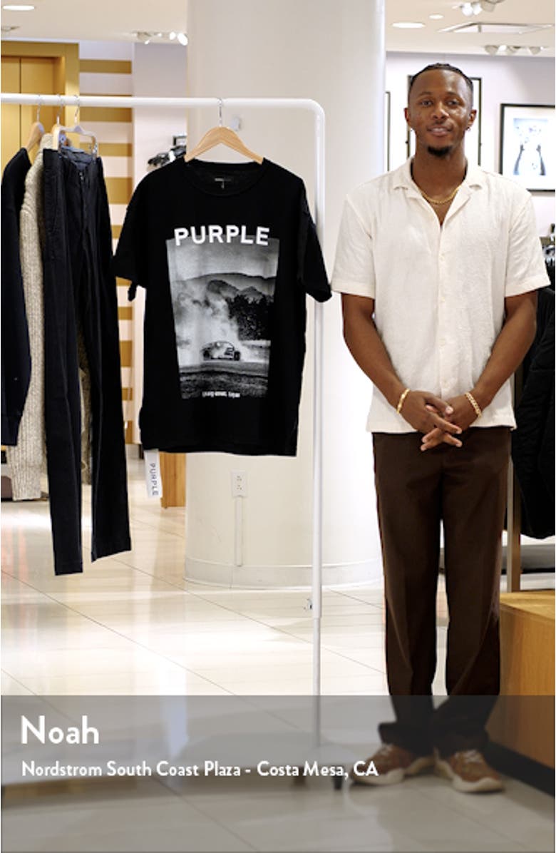 Textured Inside Out Cotton Graphic T-Shirt, sales video thumbnail