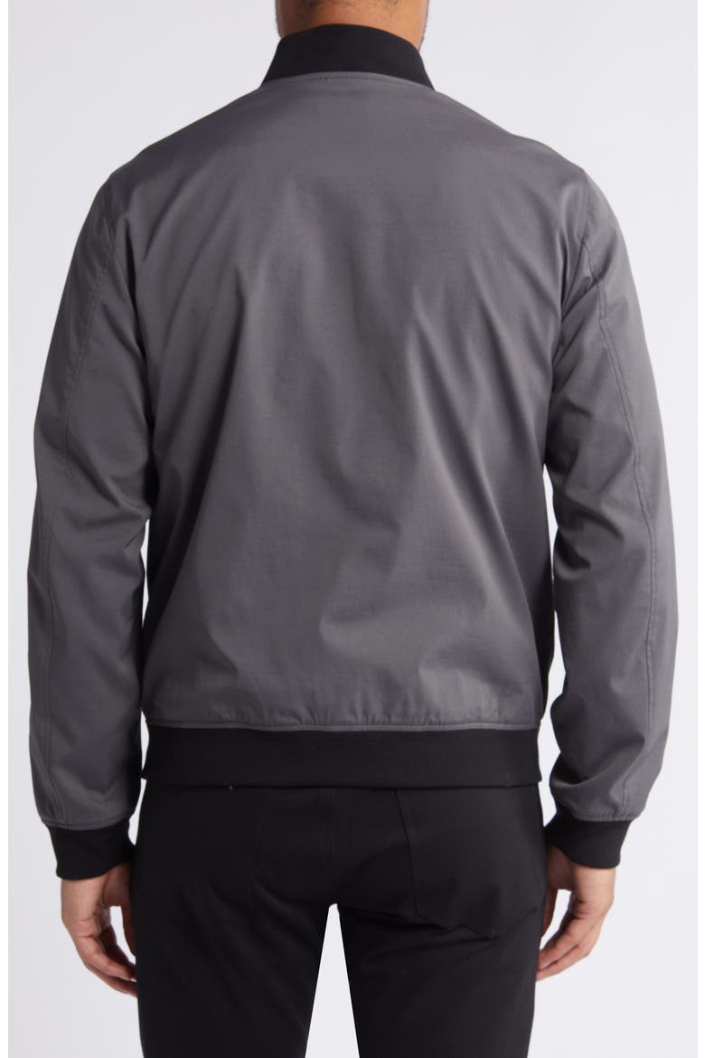 Brenton Stretch Nylon Bomber Jacket, Alternate, color, PESTLE