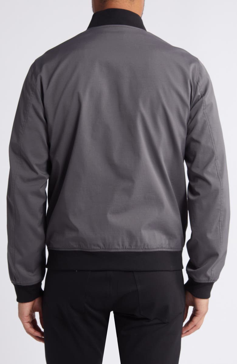 Theory Brenton Stretch Nylon Bomber Jacket, Alternate, color, 