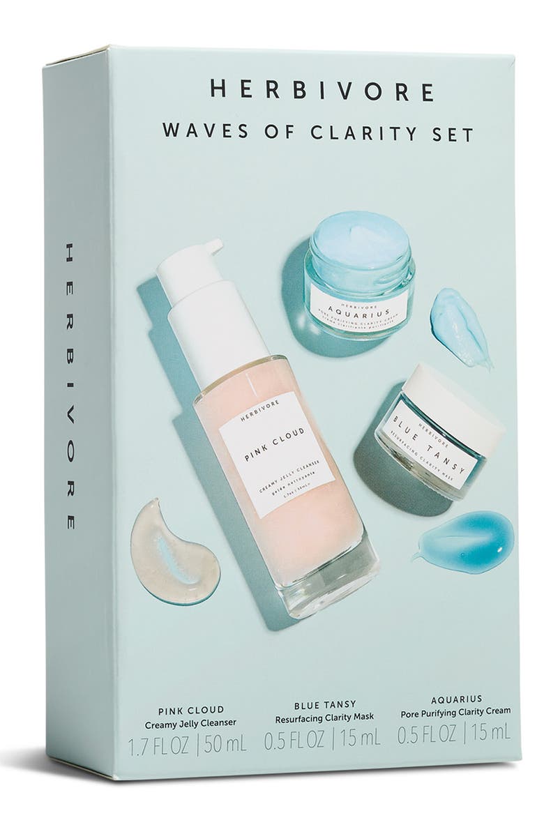 Herbivore Botanicals Waves of Clarity Skin Care Set USD $37 Value, Alternate, color,