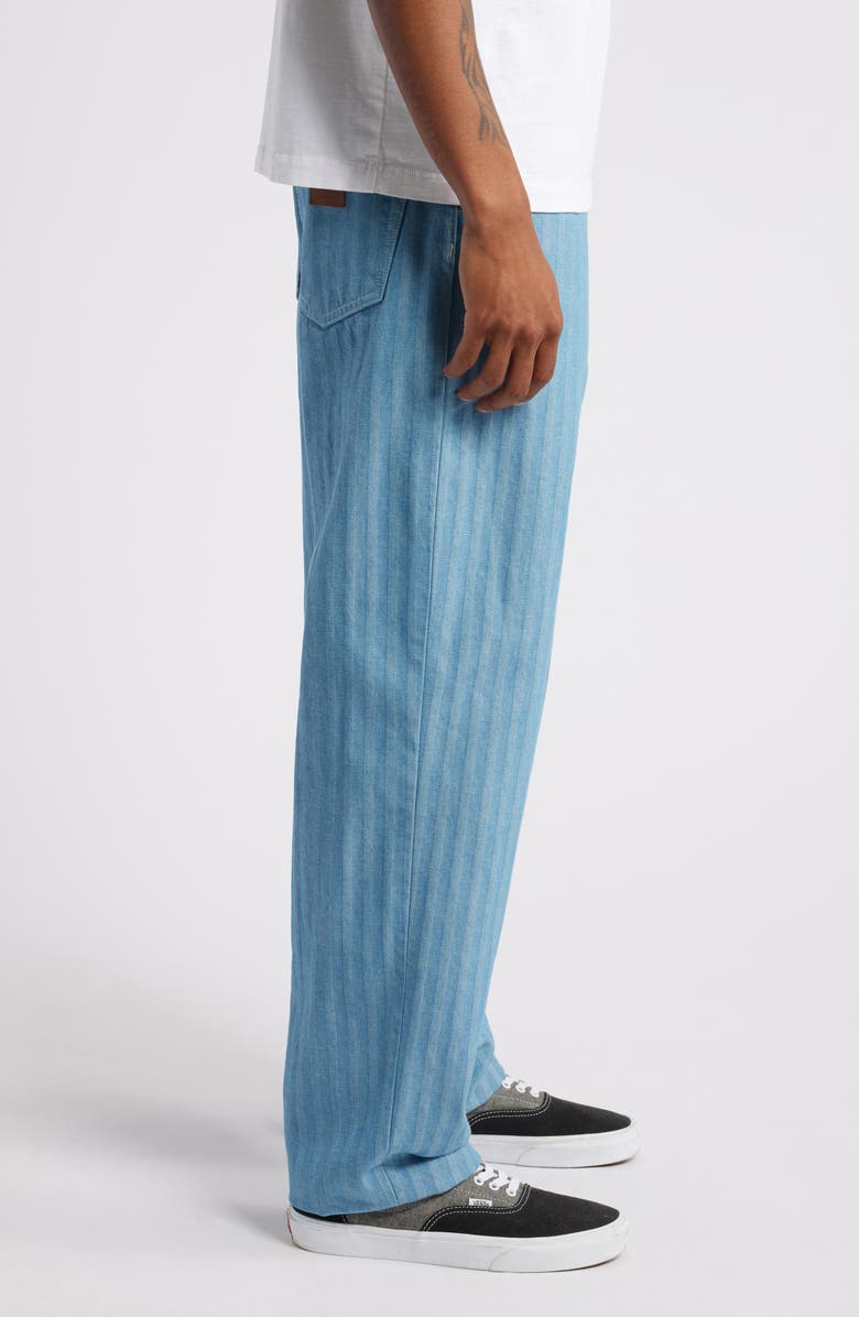 Carhartt Work In Progress Menard Herringbone Stripe Straight Leg Jeans, Alternate, color, 