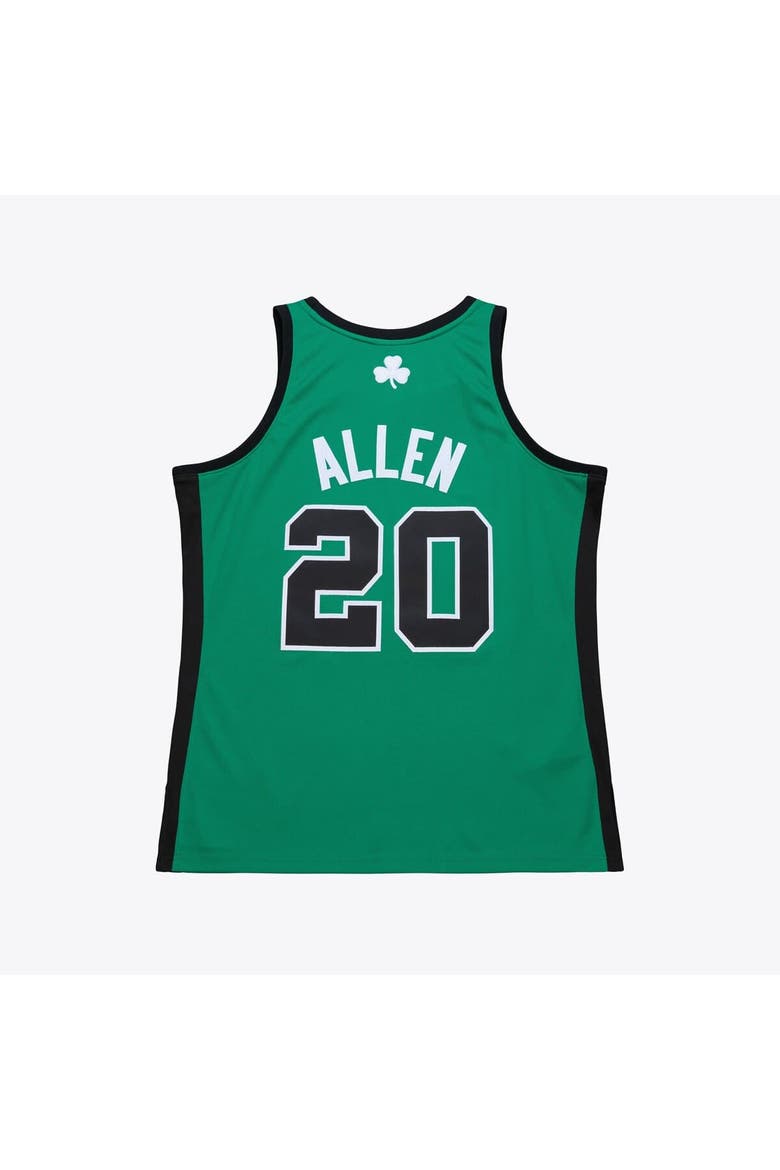 Men's Mitchell & Ness Ray Allen Kelly Green Boston Celtics 2007-08 Hardwood Classics Authentic Jersey, Alternate, color, Kelly Green