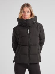 JACK1T EZ Boxed Racer Hooded Puffer Coat
