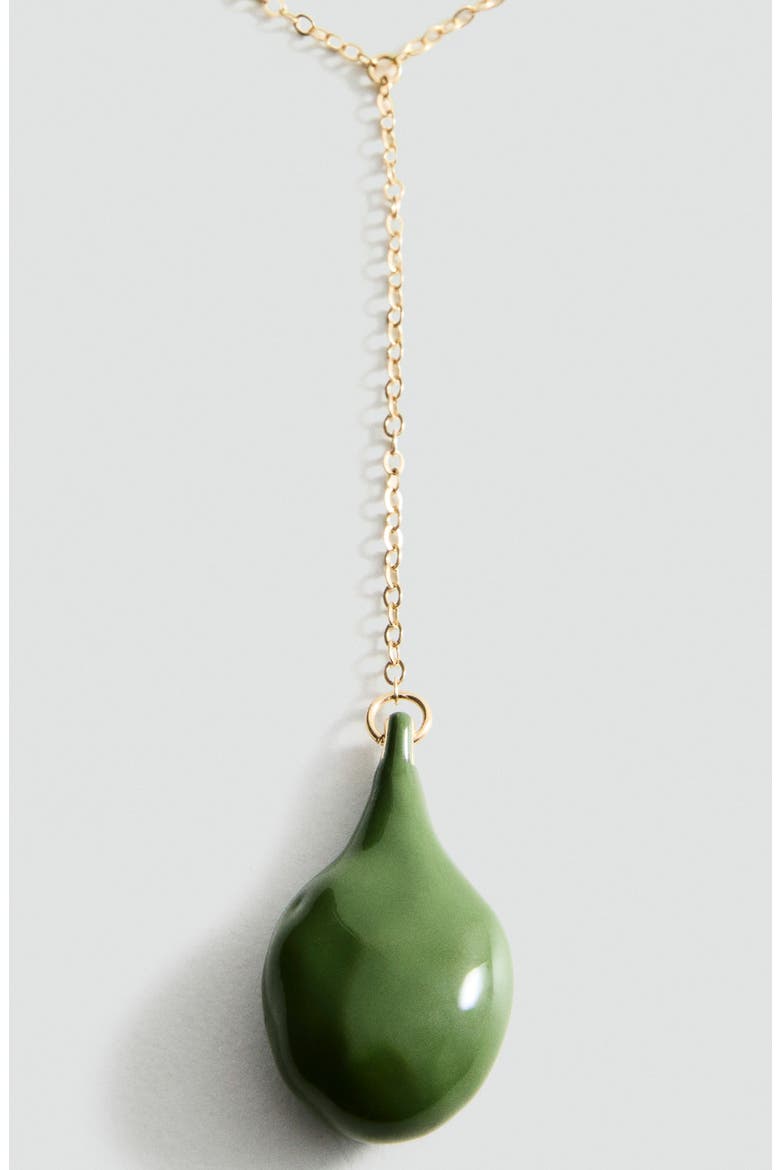 Teardrop Pendant Necklace, Alternate, color, GOLD