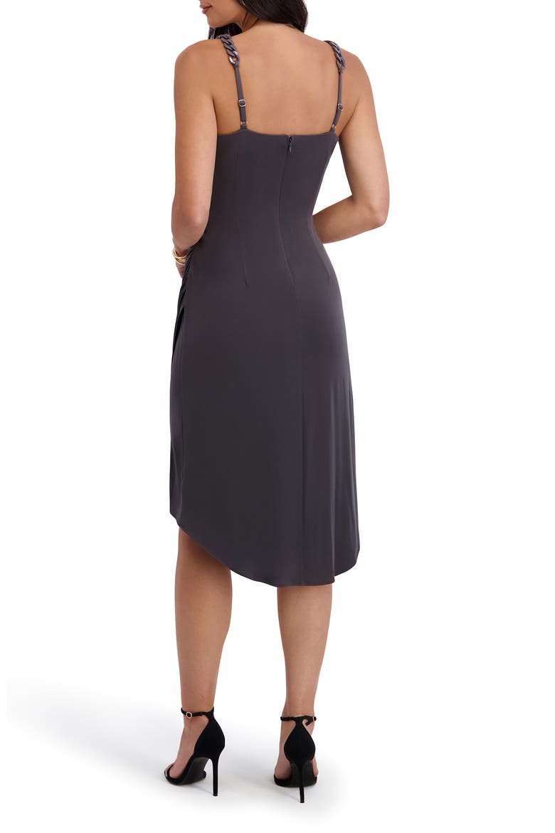 Chain Strap Ruched Body-Con Dress, Alternate, color, SLATE