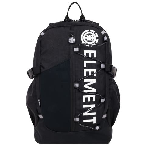 Backpack with Vertical Logo Print