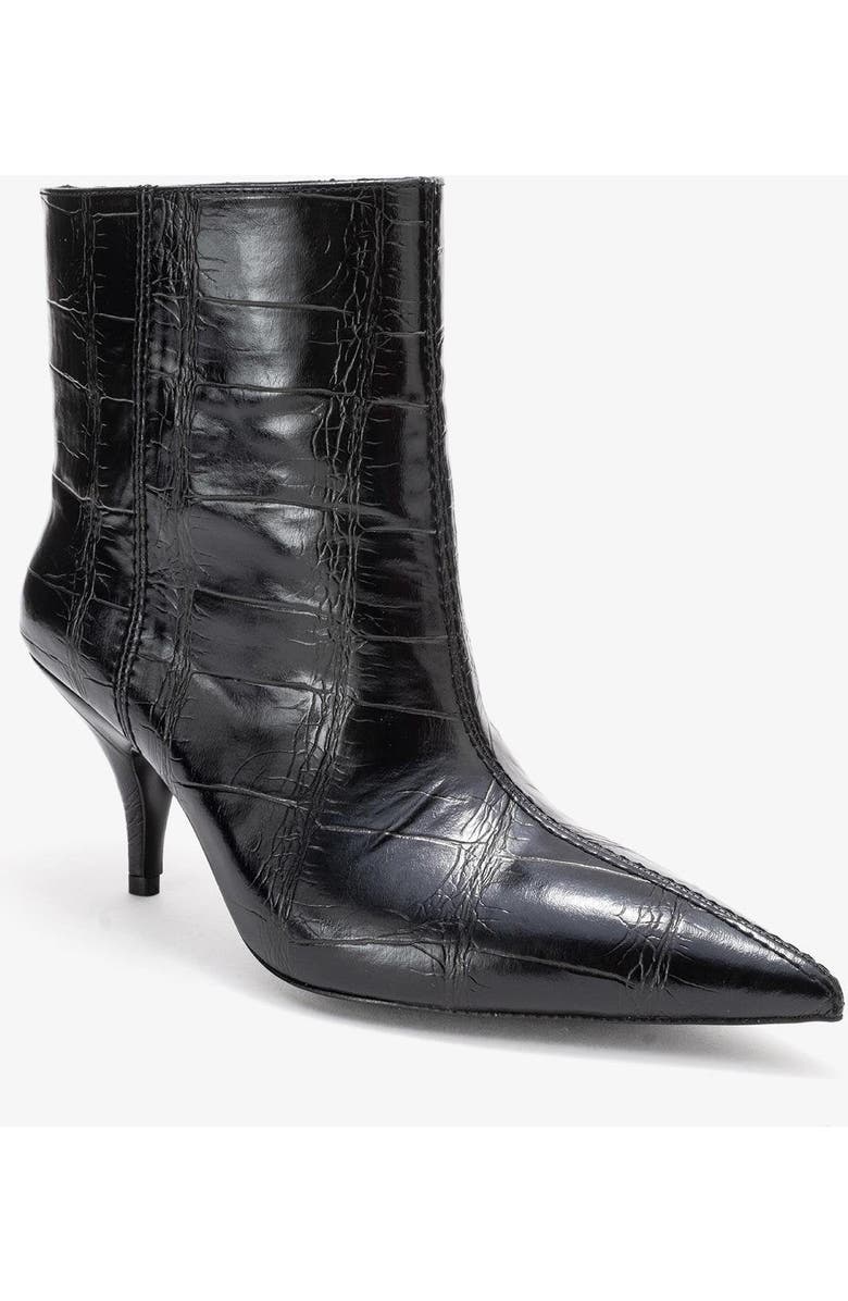 Prologue Shoes Brivelle Pointed Toe Boot, Main, color, Black Print Faux Leather