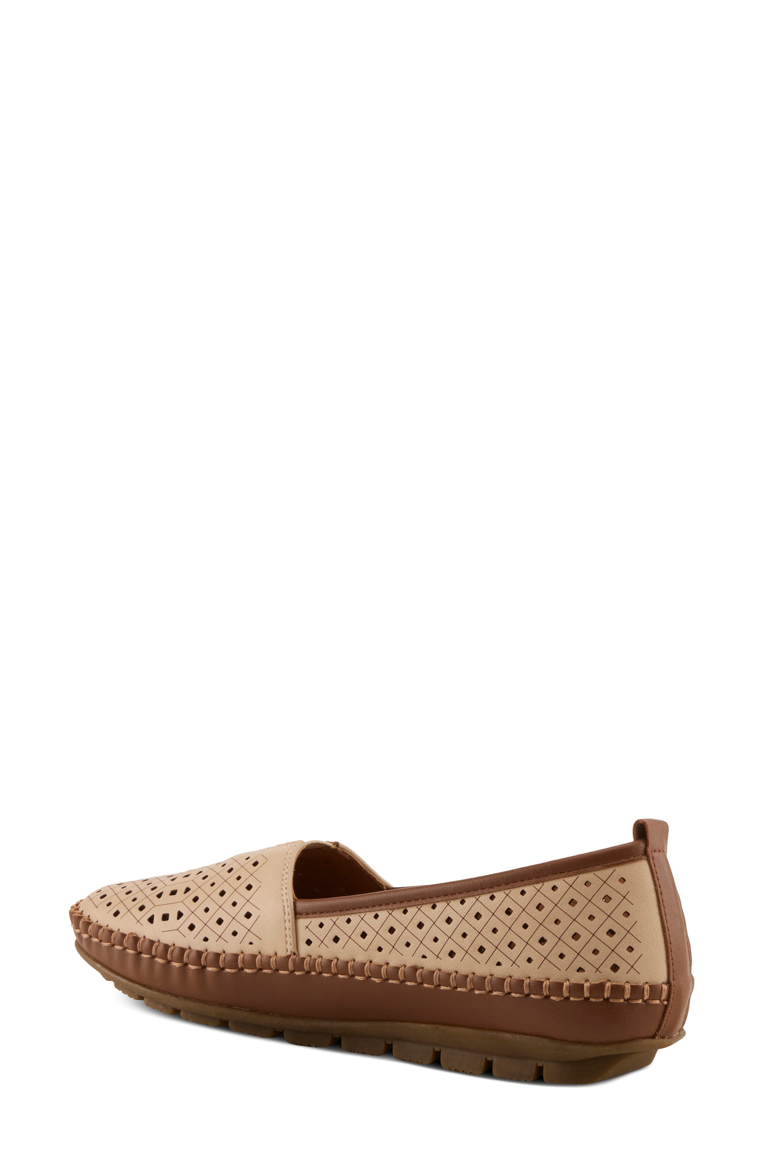 Pavri Perforated Loafer, Alternate, color, BEIGE