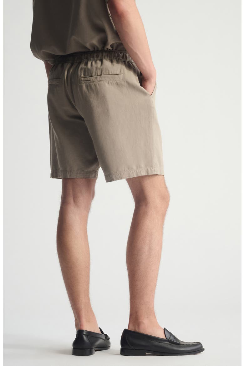 Pull-On Loose Fit Cotton & Linen Shorts, Alternate, color, WINTER TWIG