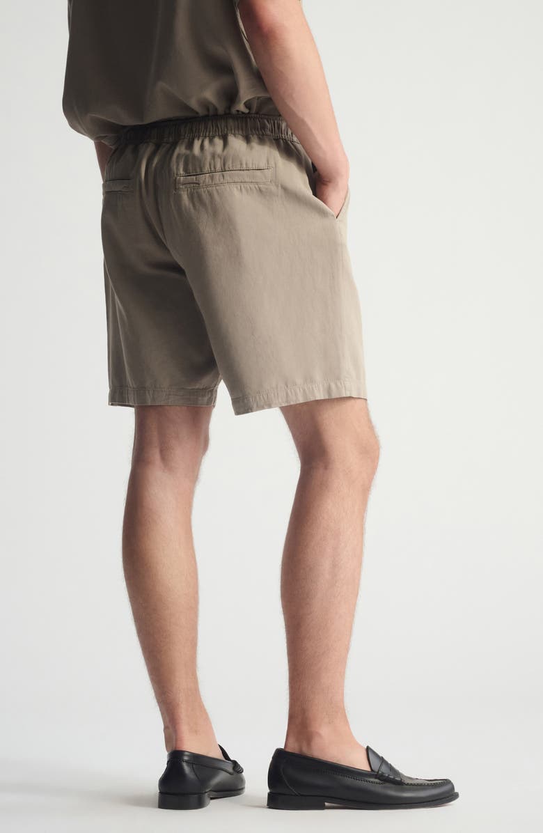 Brooklyn Industries Pull-On Loose Fit Cotton & Linen Shorts, Alternate, color, Winter Twig