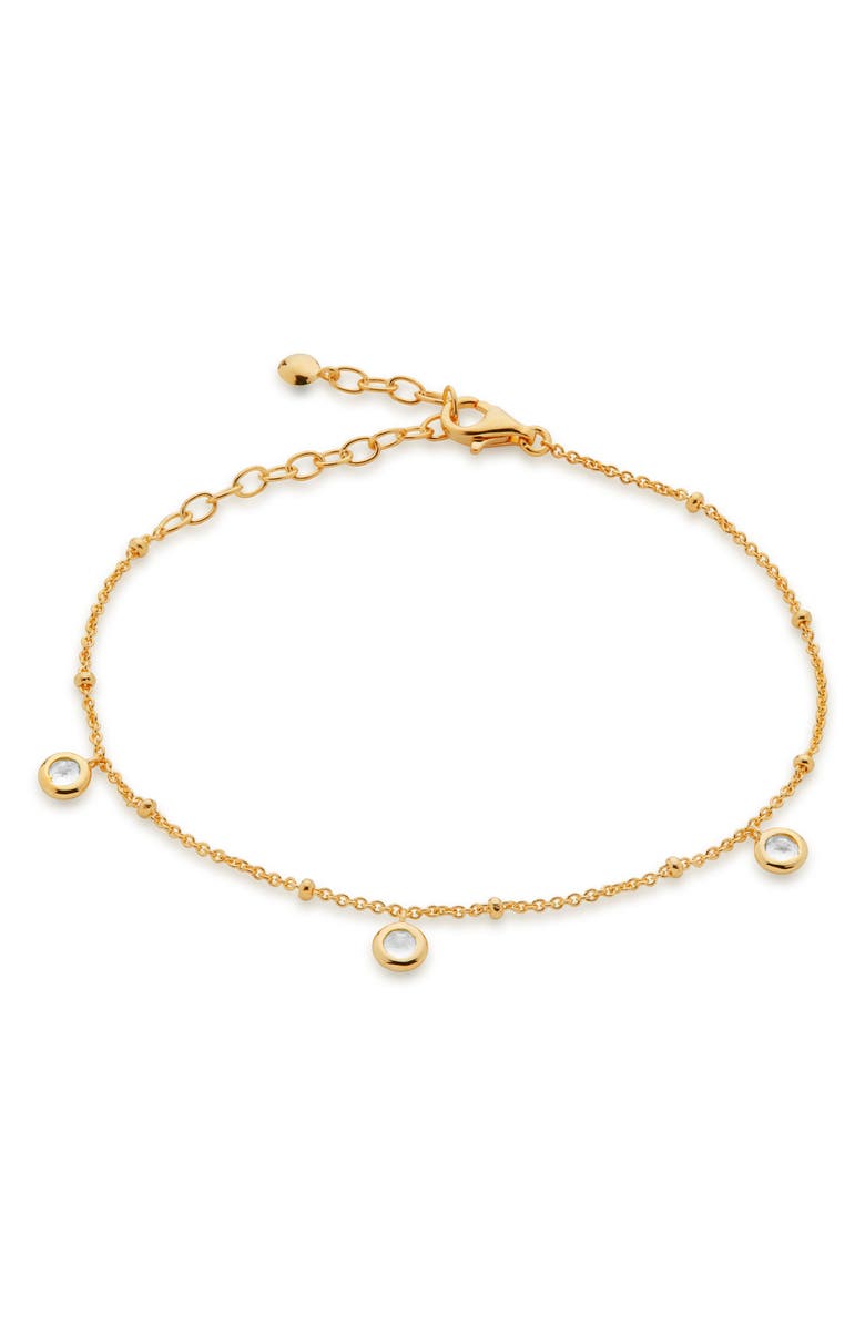 Monica Vinader Mini Gem Chain Bracelet, Main, color, 