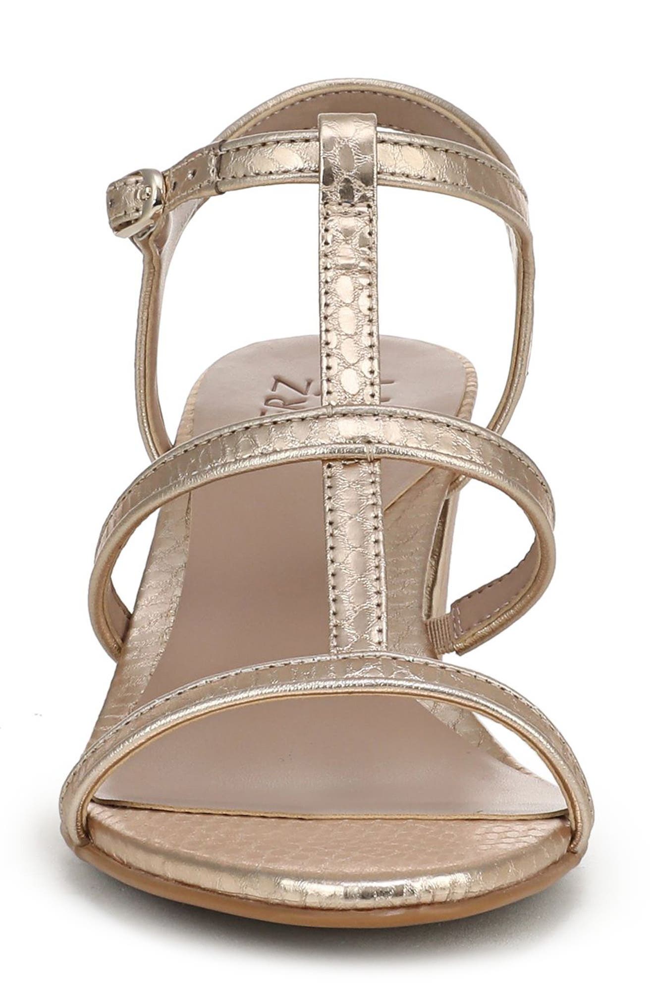 Naturalizer Bristol Cage Sandal, Alternate, color, Champagne Snake Faux Leather