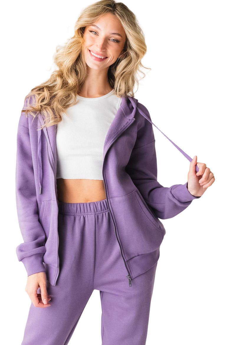 Cozy Uni Zip, Alternate, color, violet
