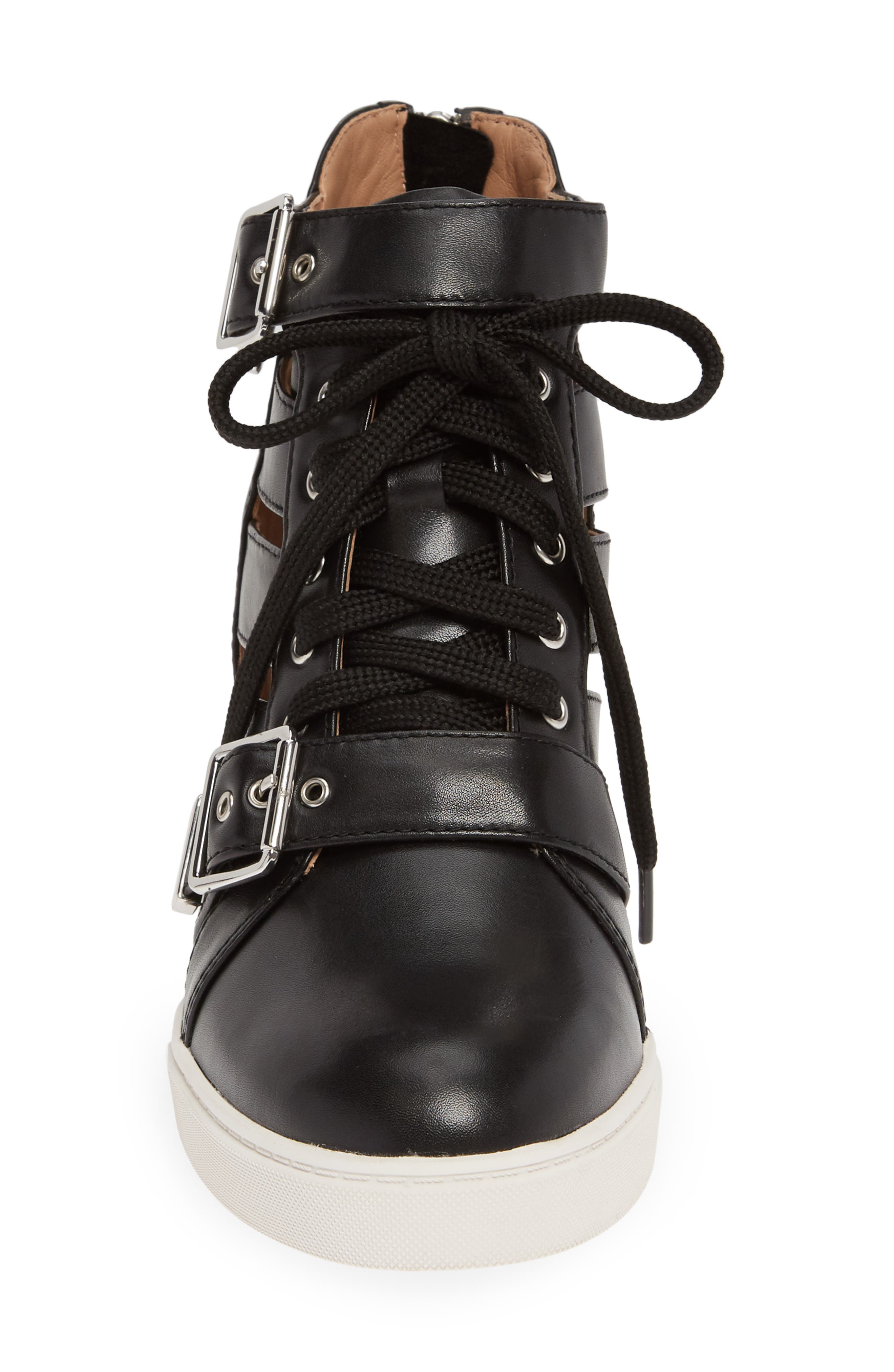 Linea Paolo Fave Cutout Wedge Sneaker, Alternate, color, 