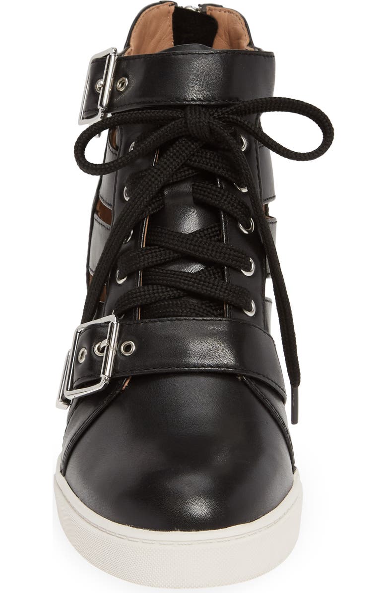 Linea Paolo Fave Cutout Wedge Sneaker, Alternate, color,