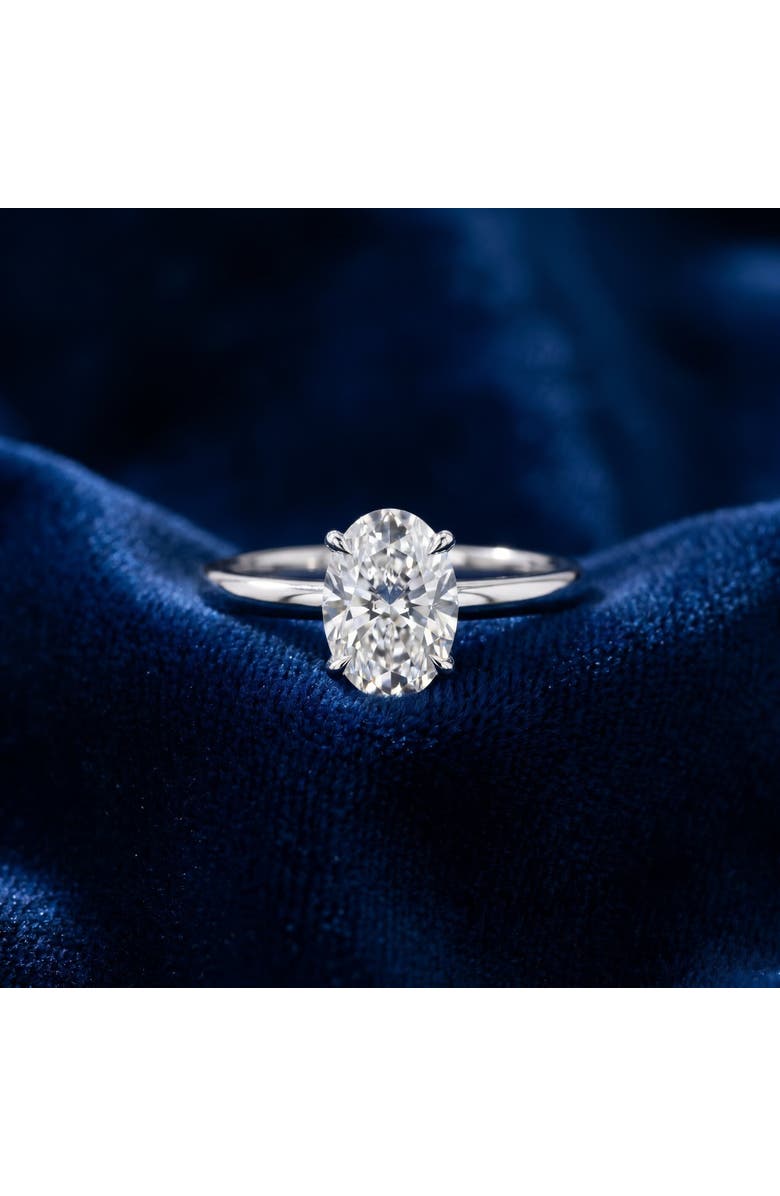 Bliss Diamond Certified 3CT Platinum Oval Diamond 6-Prong Solitaire Engagement Ring Lab Grown, Alternate, color, Platinum
