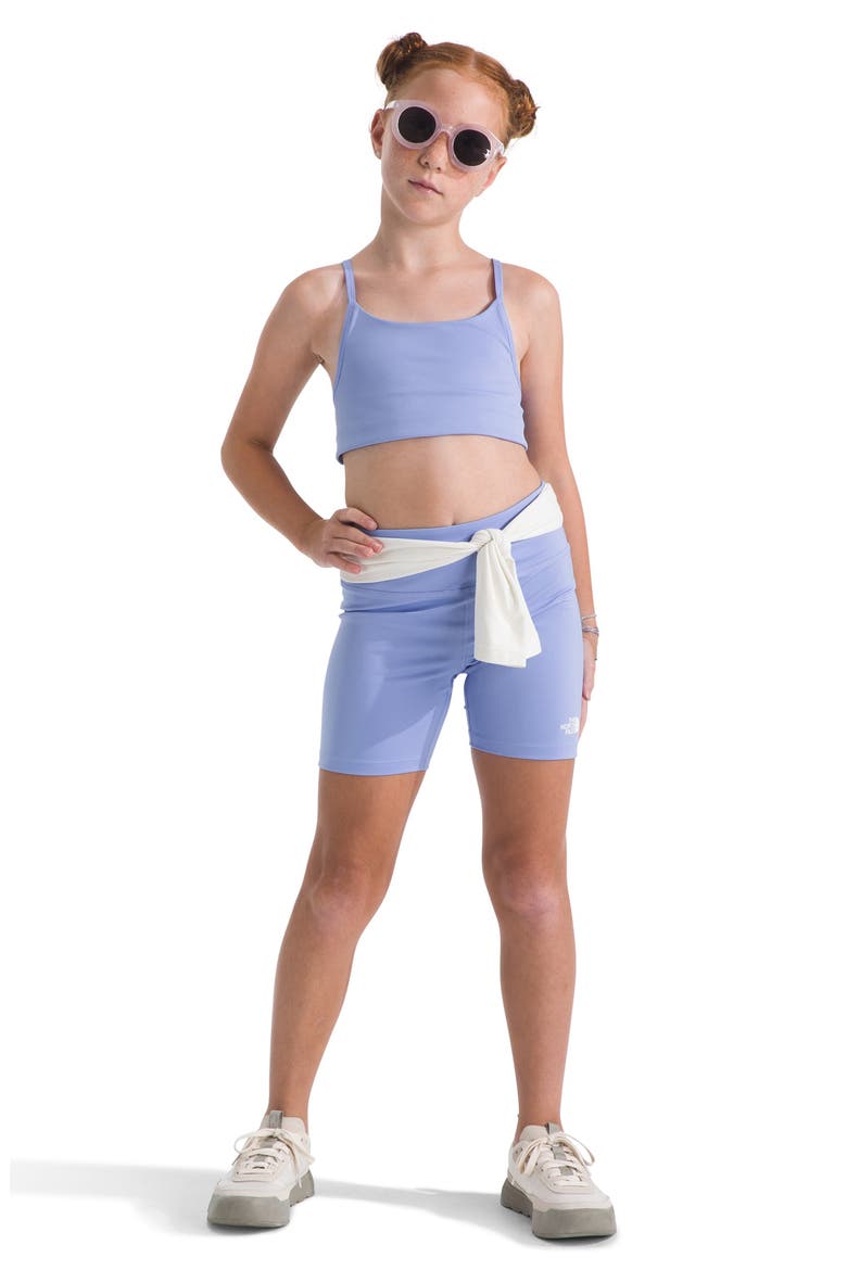 Kids' Flex Bike Shorts, Alternate, color, PERIWINKLE GLOW
