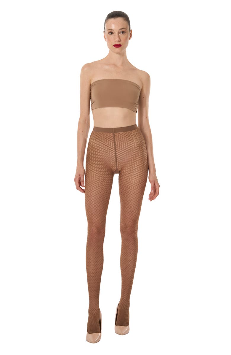 Wolford Shimmer Effect Tights, Alternate, color, Saba/ Gold