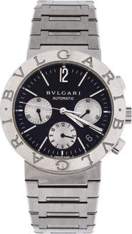 Pre-Owned Bvlgari Bvlgari Bvlgari Chronograph Automatic Watch Stainless Steel 38