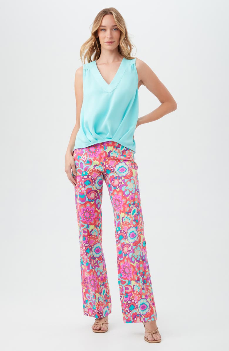 Trina Turk Brunella Sleeveless Top, Alternate, color, Marina