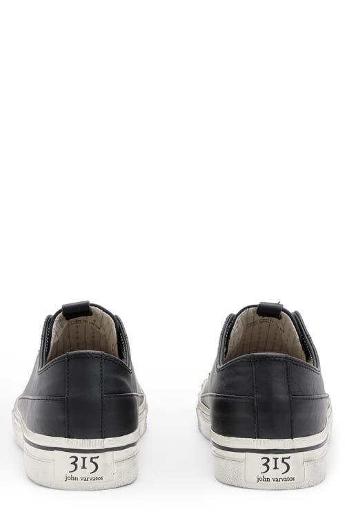 John Varvatos Laceless Low Top Sneaker In Black
