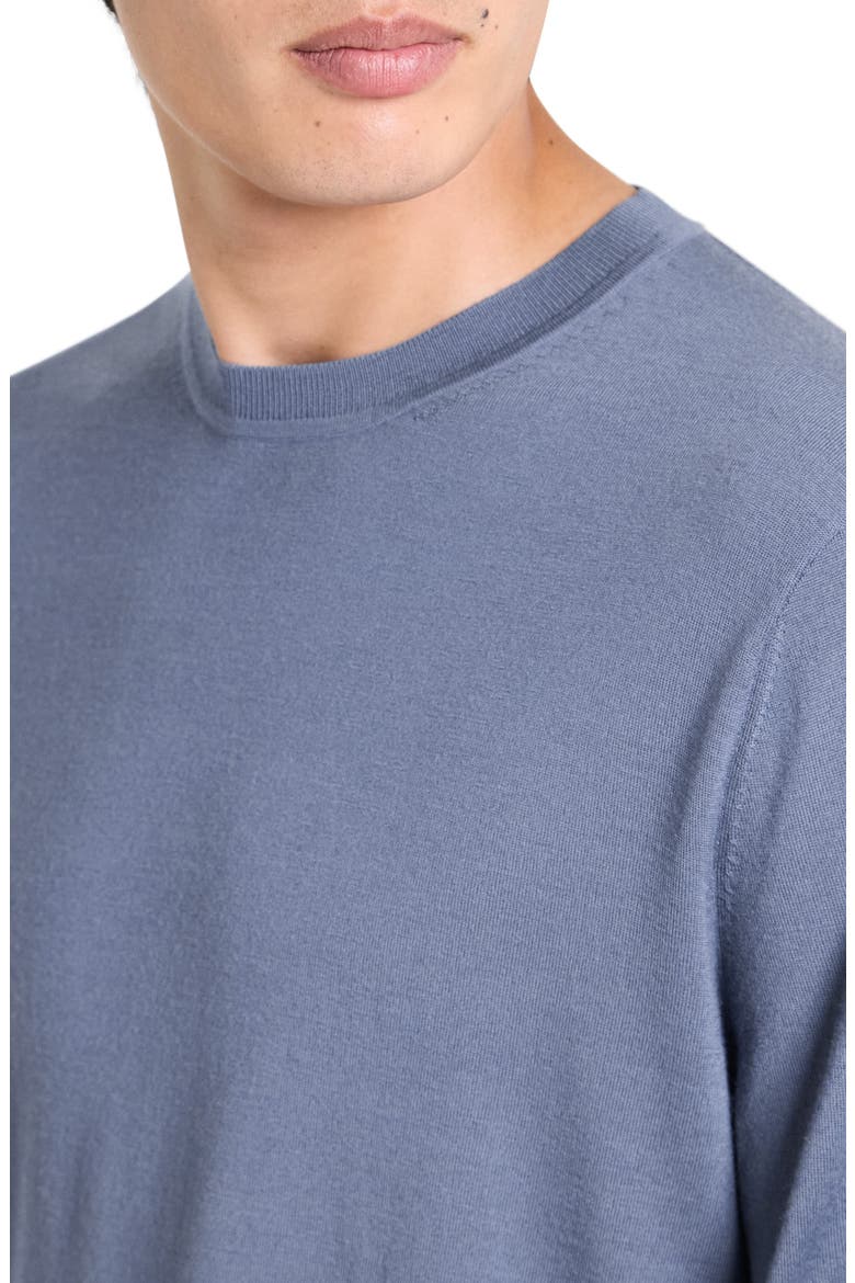 Regal Wool Crewneck Sweater, Alternate, color, DUSK BLUE - 2TU