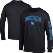 Champion Men's Champion Black Duke Blue Devils Arch Over Logo 2-Hit Long Sleeve T-Shirt