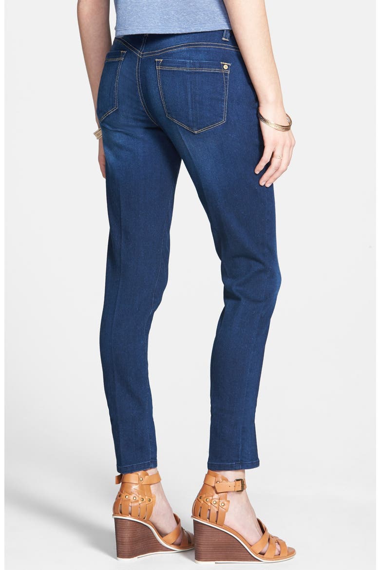Mid-Rise Skinny Jeans, Alternate, color, DARK WASH