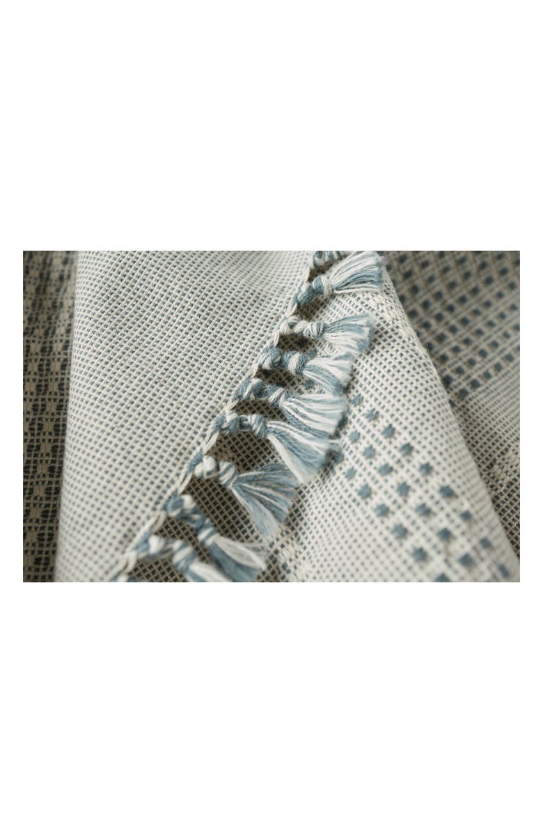 Coyuchi Bay Set of 2 Organic Cotton Hand Towels, Alternate, color, Gulf W/ Undyed