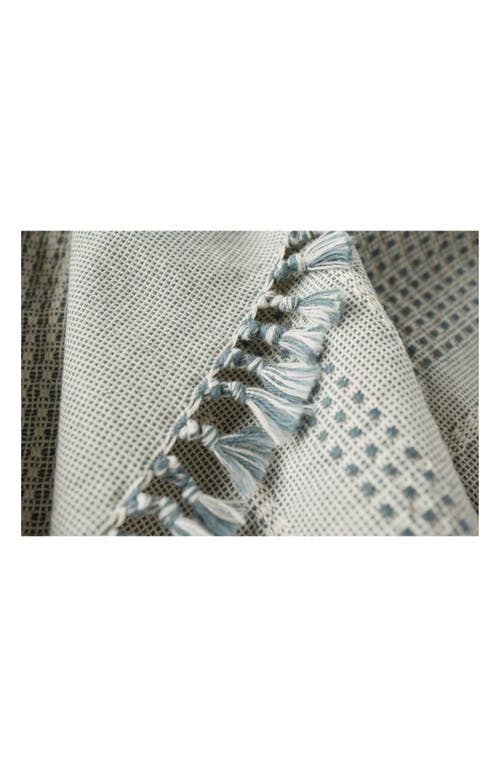 Coyuchi Bay Set Of 2 Organic Cotton Hand Towels In Blue
